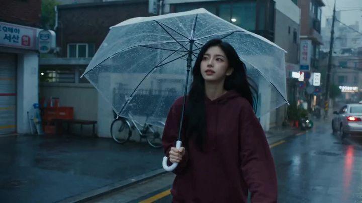 提示词预览: MiniDV 雨天首尔街头场景