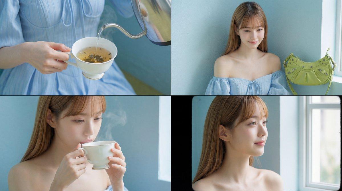 Preview ng prompt: Cinematic Tea Time Prompt (Shared for Image and Video Generation)