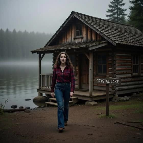 Prompt preview: La chica se mete a la cabaña y ve por la ventana a Jason Voorhees salir del lago y Jason pasa y ni v…