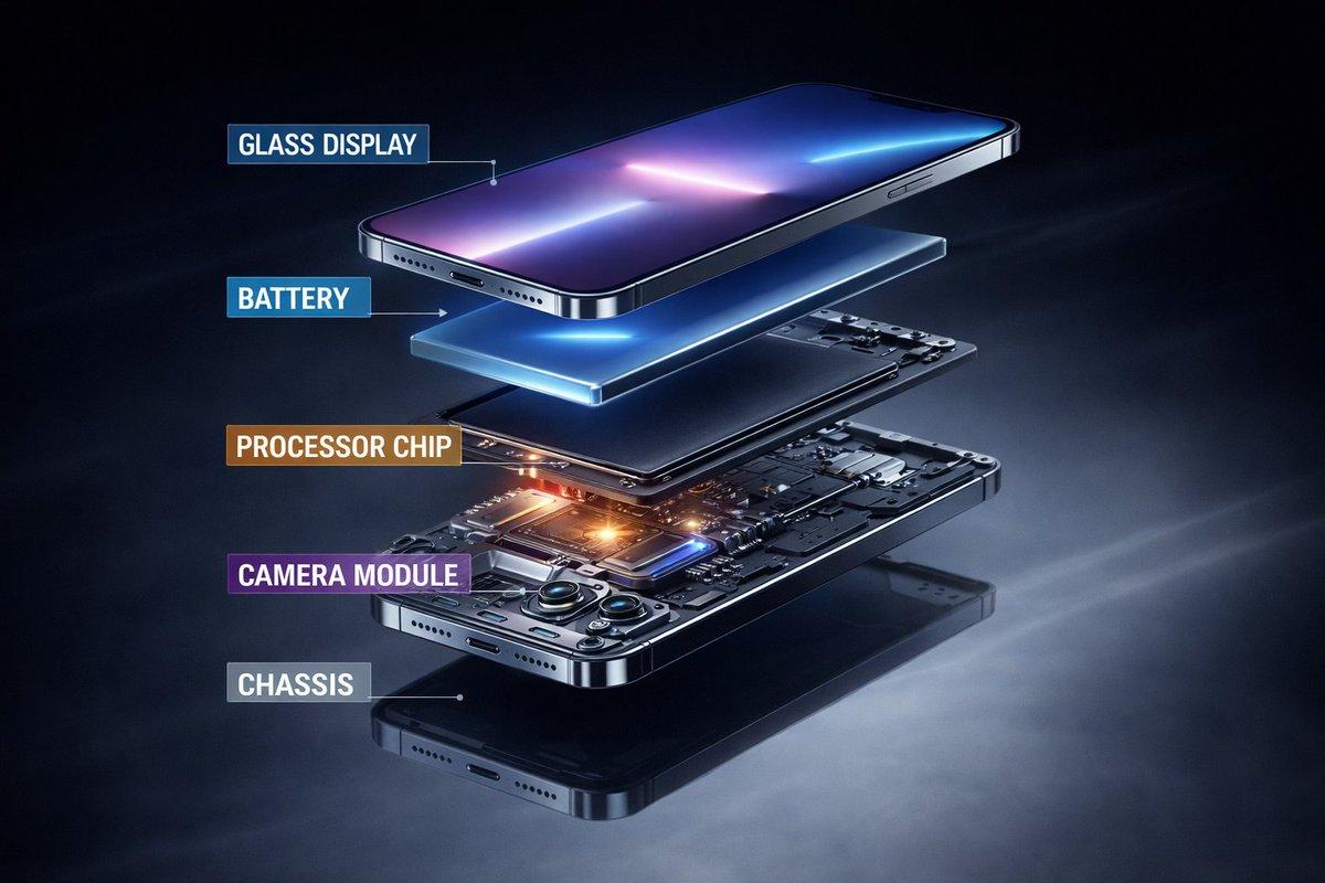 Promptforhåndsvisning: Ultra-Premium Futuristic Smartphone Product Photo
