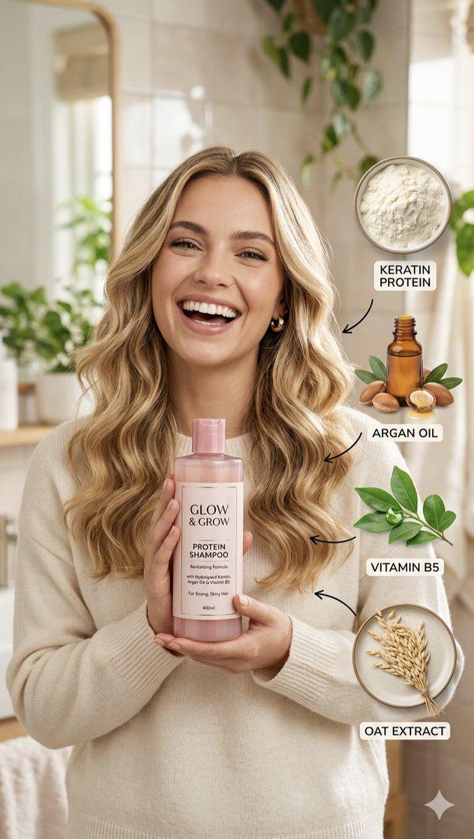 Promptforhåndsvisning: Hair Care Product Infographic