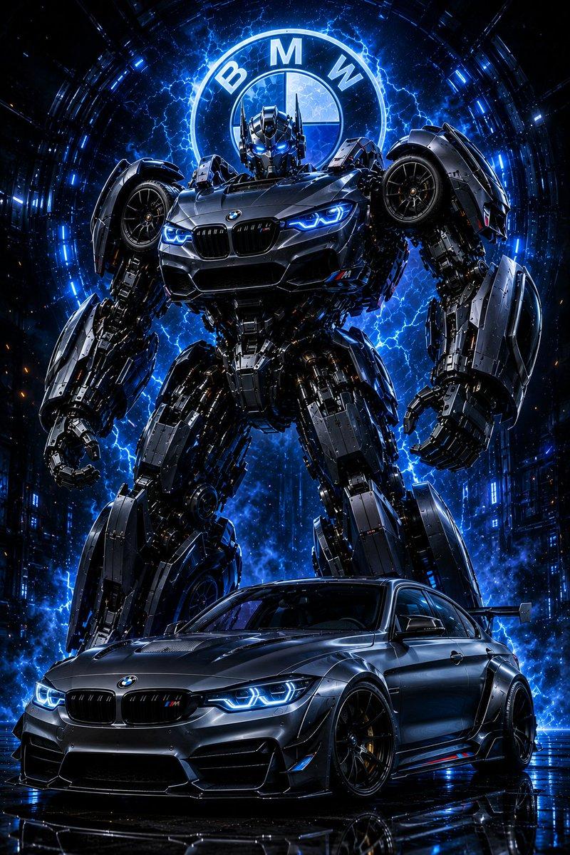 プロンプトのプレビュー: BMW トランスフォーマー・ロボット広告