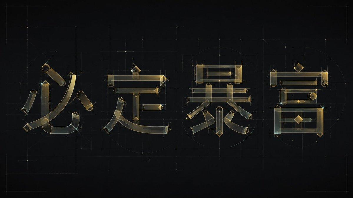 提示词预览: 实验性中文字体设计