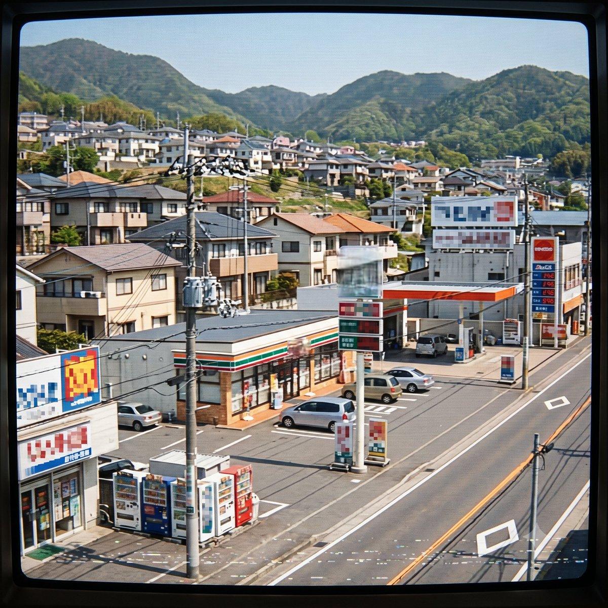 提示词预览: 2000 年代怀旧日本郊区