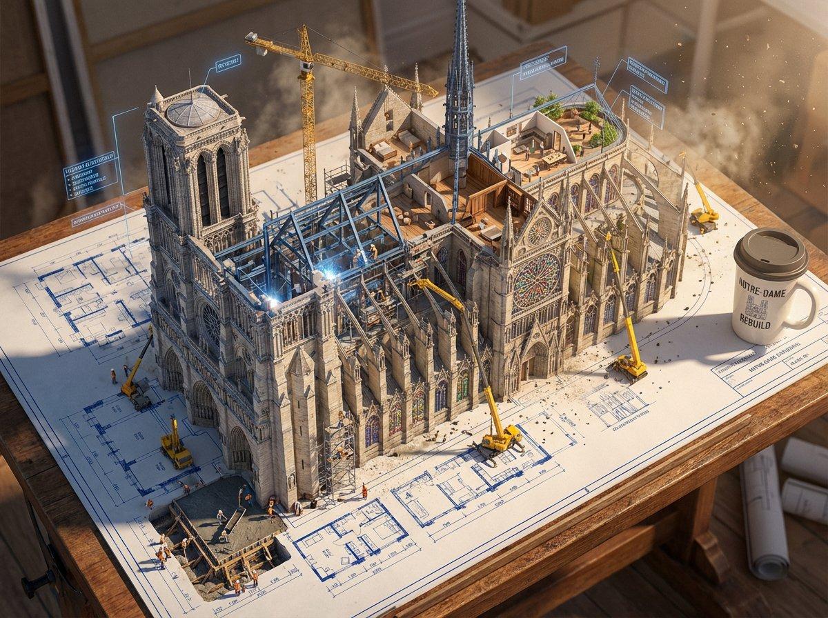 プロンプトのプレビュー: 建設現場が動き出す設計図