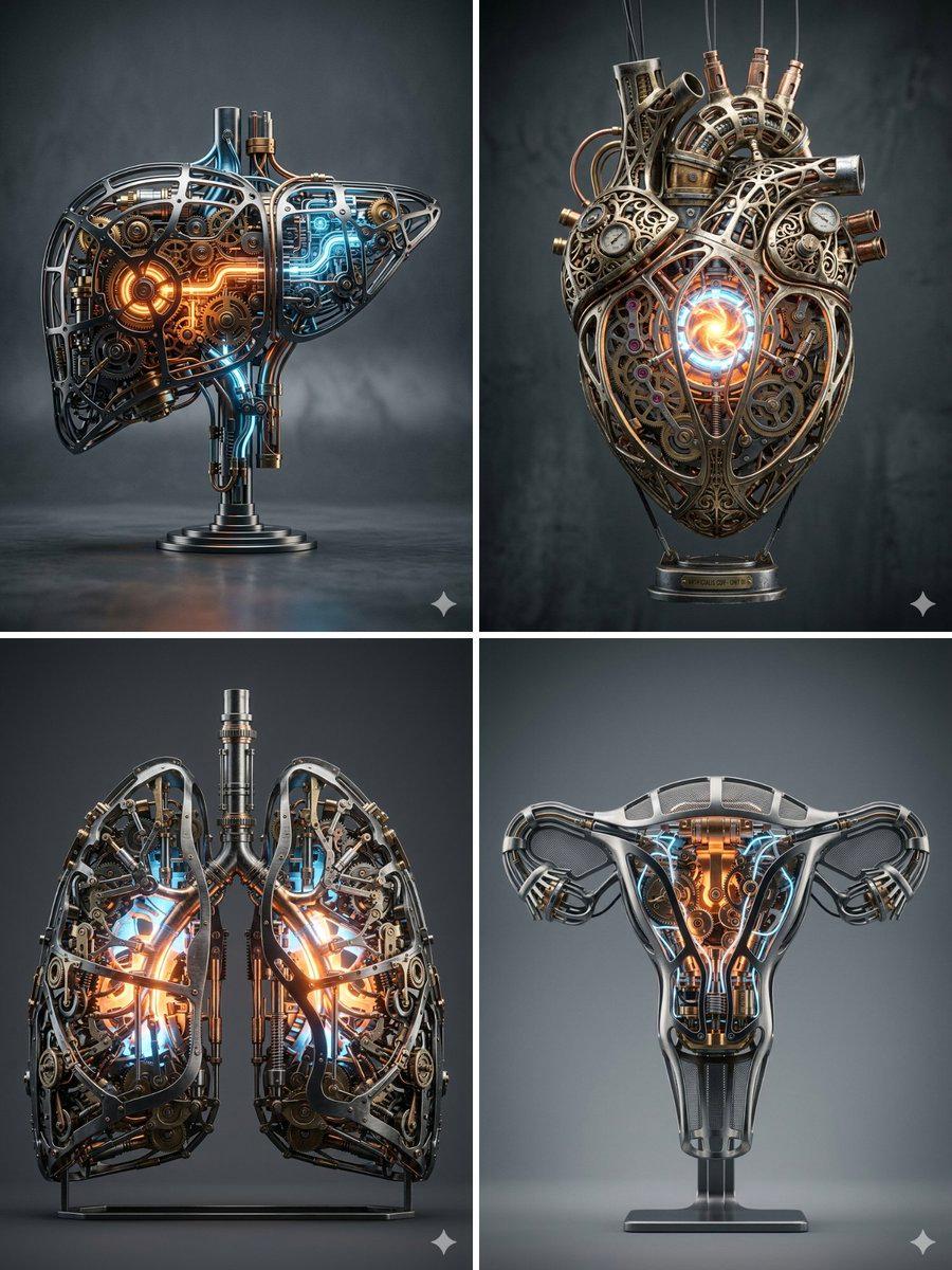 プロンプトのプレビュー: メカニカル・コア・アーキテクチャ