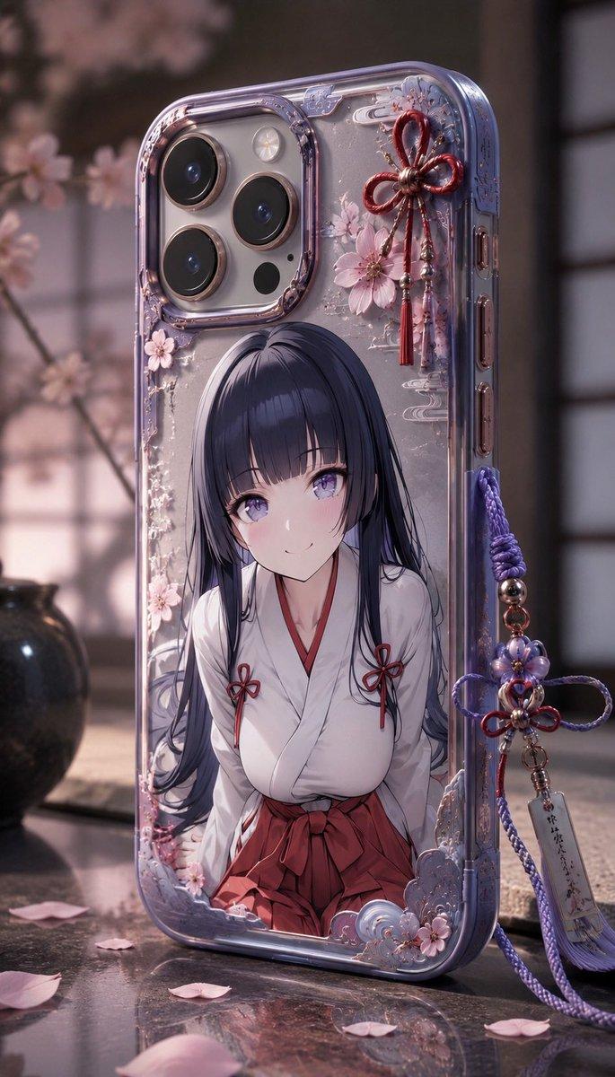 プロンプトのプレビュー: アニメ風桜スマホケースの製品ショット