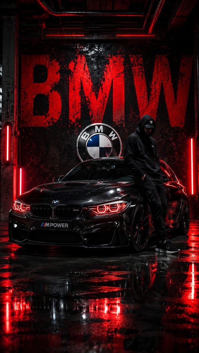 プロンプトのプレビュー: BMW サイバーパンク・ガレージの壁紙