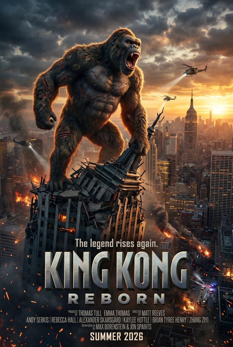 プロンプトのプレビュー: キング・コング:リボーン 映画ポスター