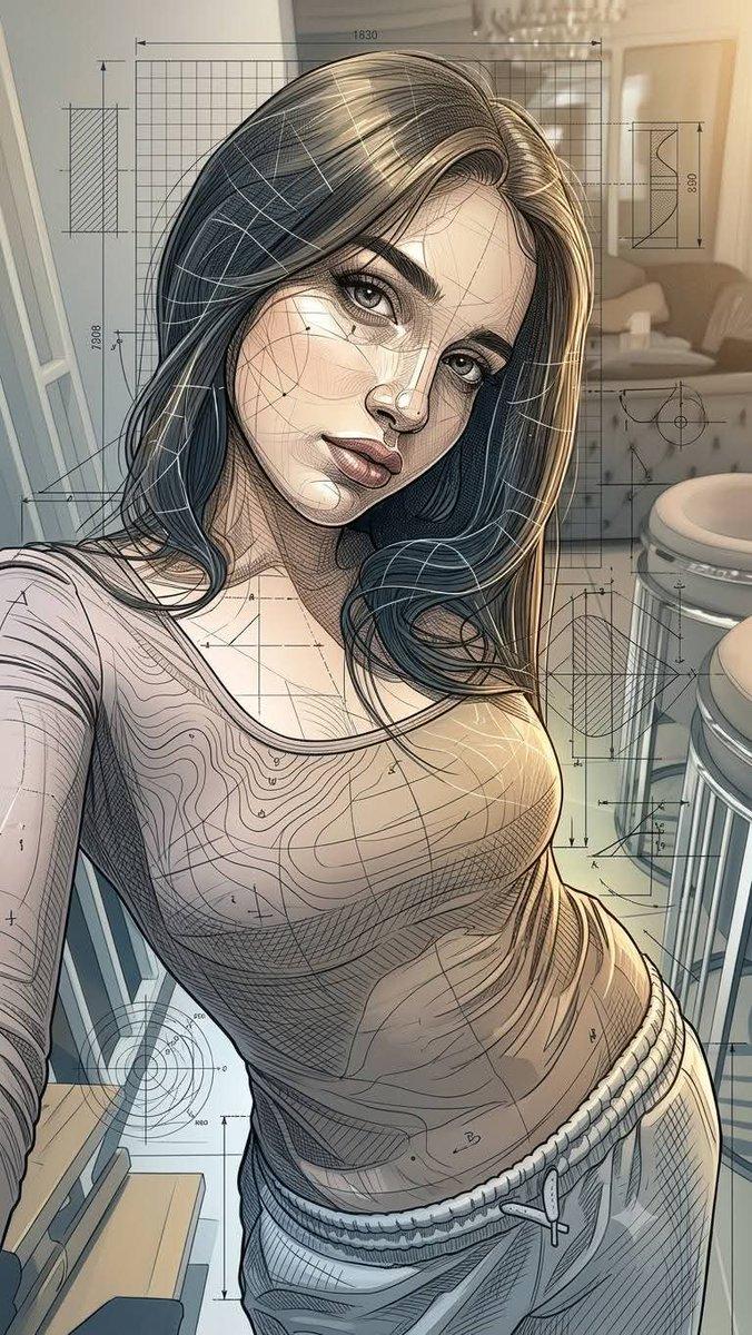 プロンプトのプレビュー: ネオ・パラメトリック建築イラストレーション