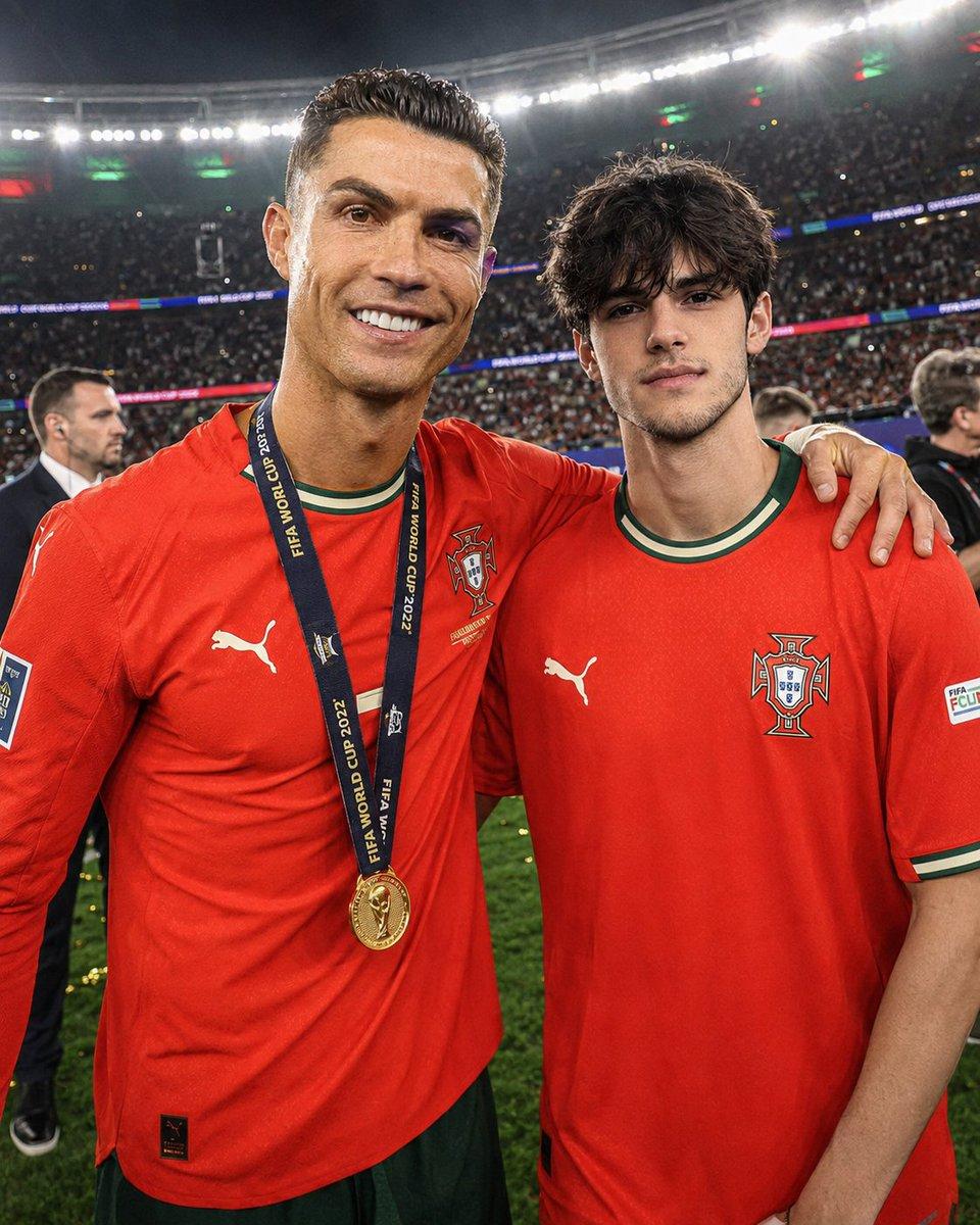 ตัวอย่างพรีวิวพรอมต์: ถ่ายรูปคู่กับ Cristiano Ronaldo