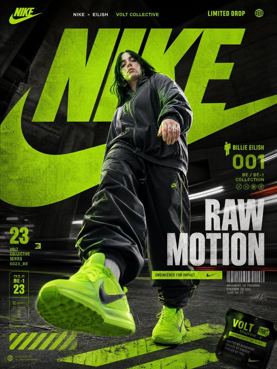 プロンプトのプレビュー: Nike Raw Motion ストリートウェアポスター