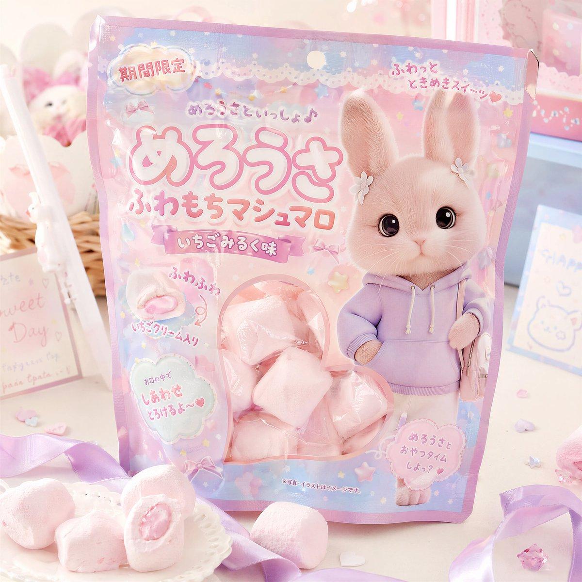 プロンプトのプレビュー: かわいい日本のお菓子パッケージデザイン