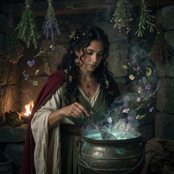 提示词预览: 奇幻发光药水与漂浮草药