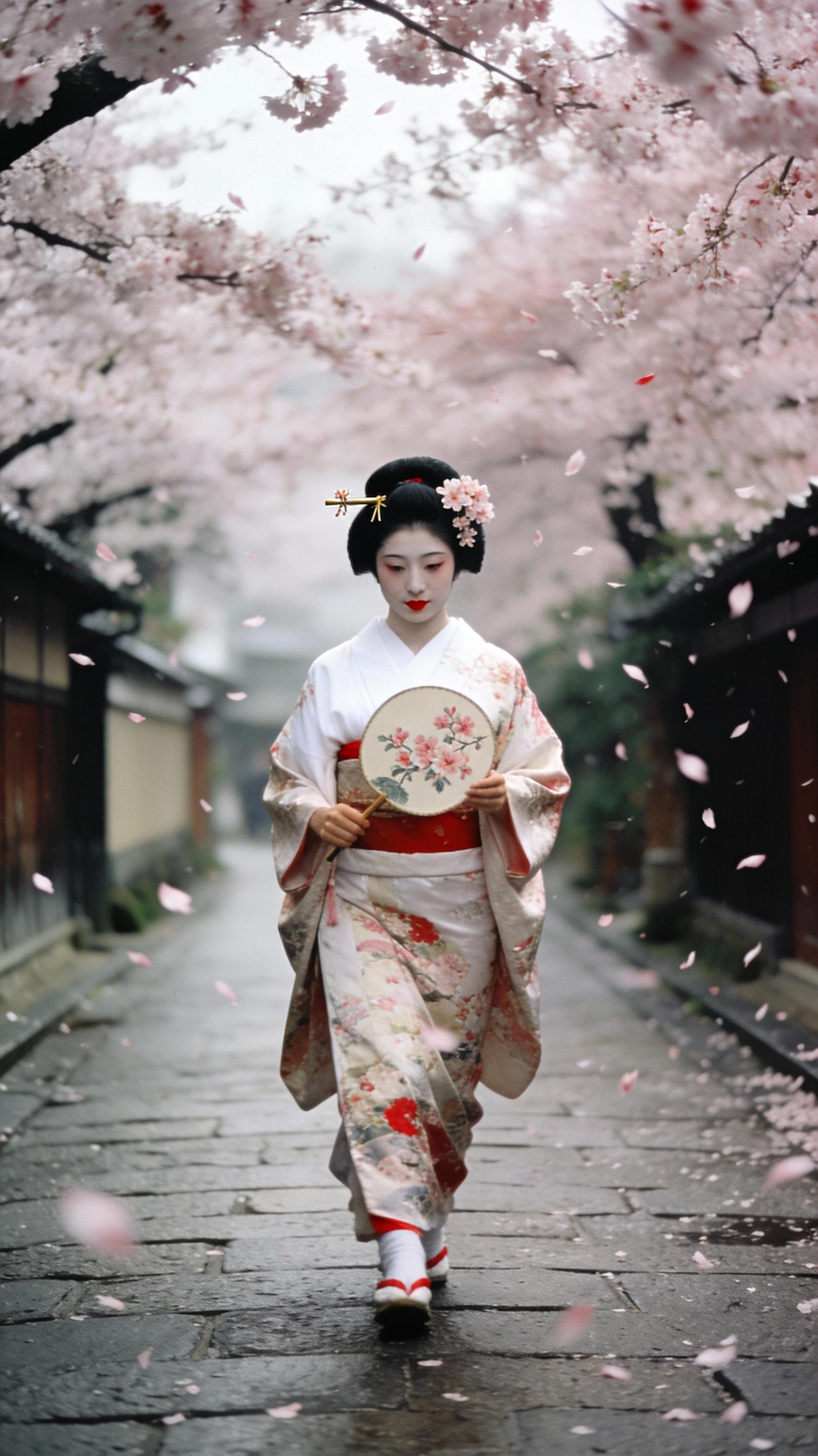 Prompt preview: Kyoto Geisha Moment