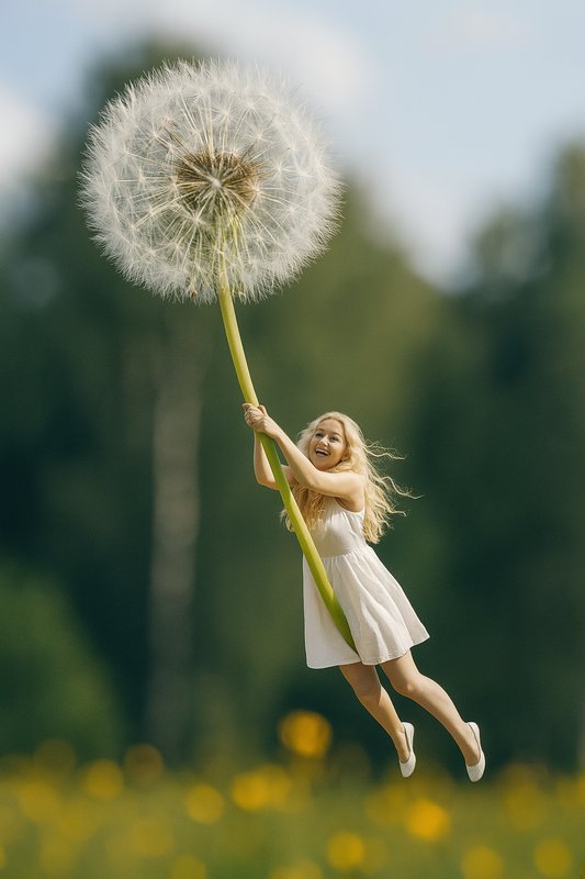 Dandelion flight
