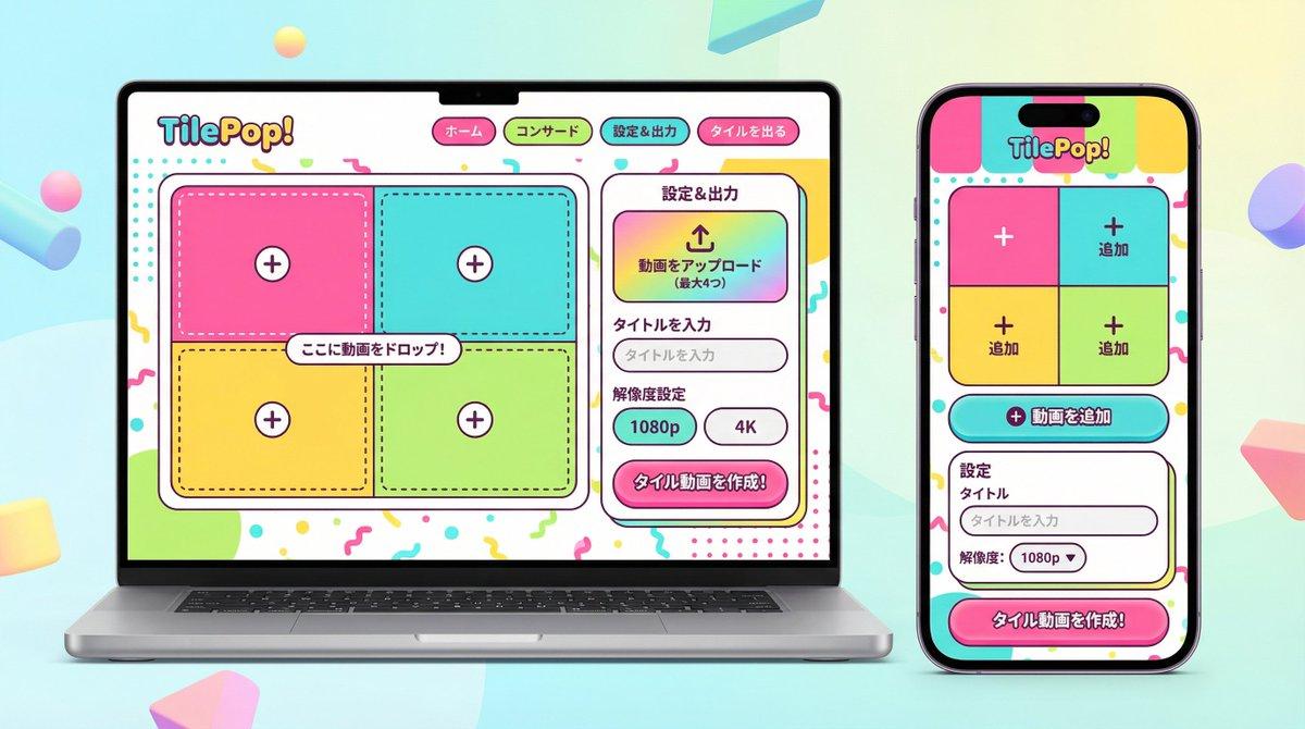 プロンプトのプレビュー: UI/UX 再設計プロンプト(ポップデザインスタイル)
