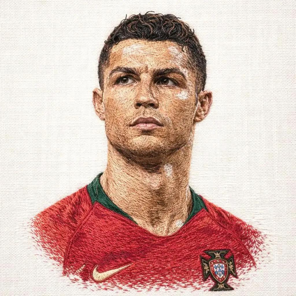 Promptforhåndsvisning: Hyper-Detailed Footballer Portrait Sketch Prompt