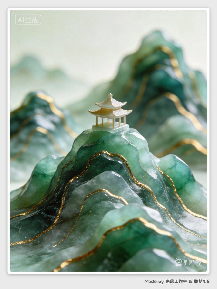 Prévia do prompt: Prompt de Miniaturas Abstratas de Paisagens Chinesas