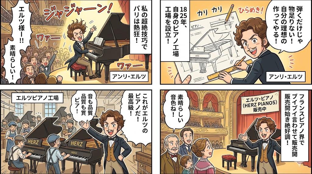 プロンプトのプレビュー: ピアノの天才を描いた漫画のストーリー