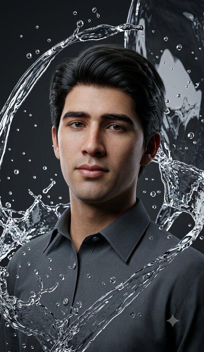Prompt preview: Photorealistic cinematic Indian male fashion collage, stylish middle-aged man with salt-and-pepper h…