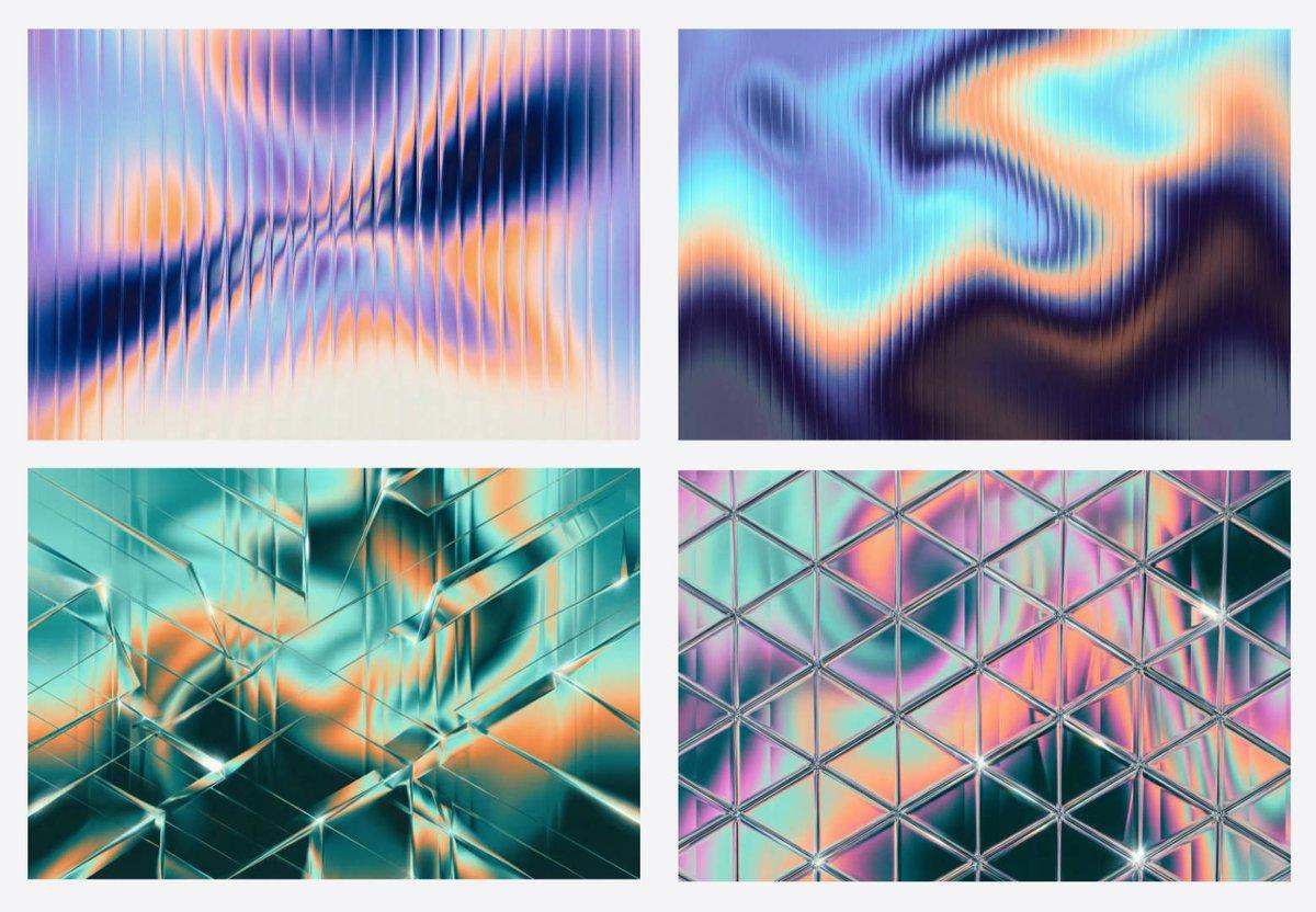 Prévia do prompt: Gerando Imagens de Gradiente de Vidro Fractal com Nano Banana Pro