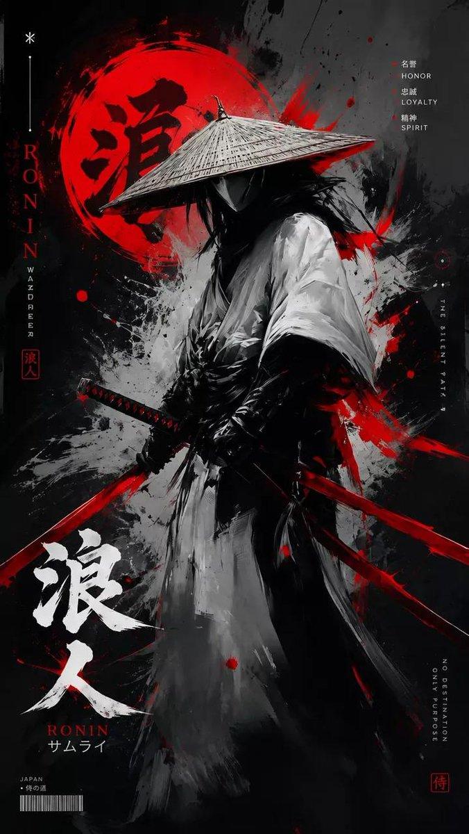 提示詞預覽: 暗黑武士水墨海報