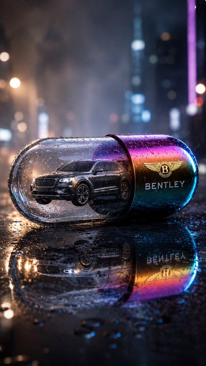 ตัวอย่างพรีวิวพรอมต์: โฆษณาสุดหรู Bentley ในแคปซูล