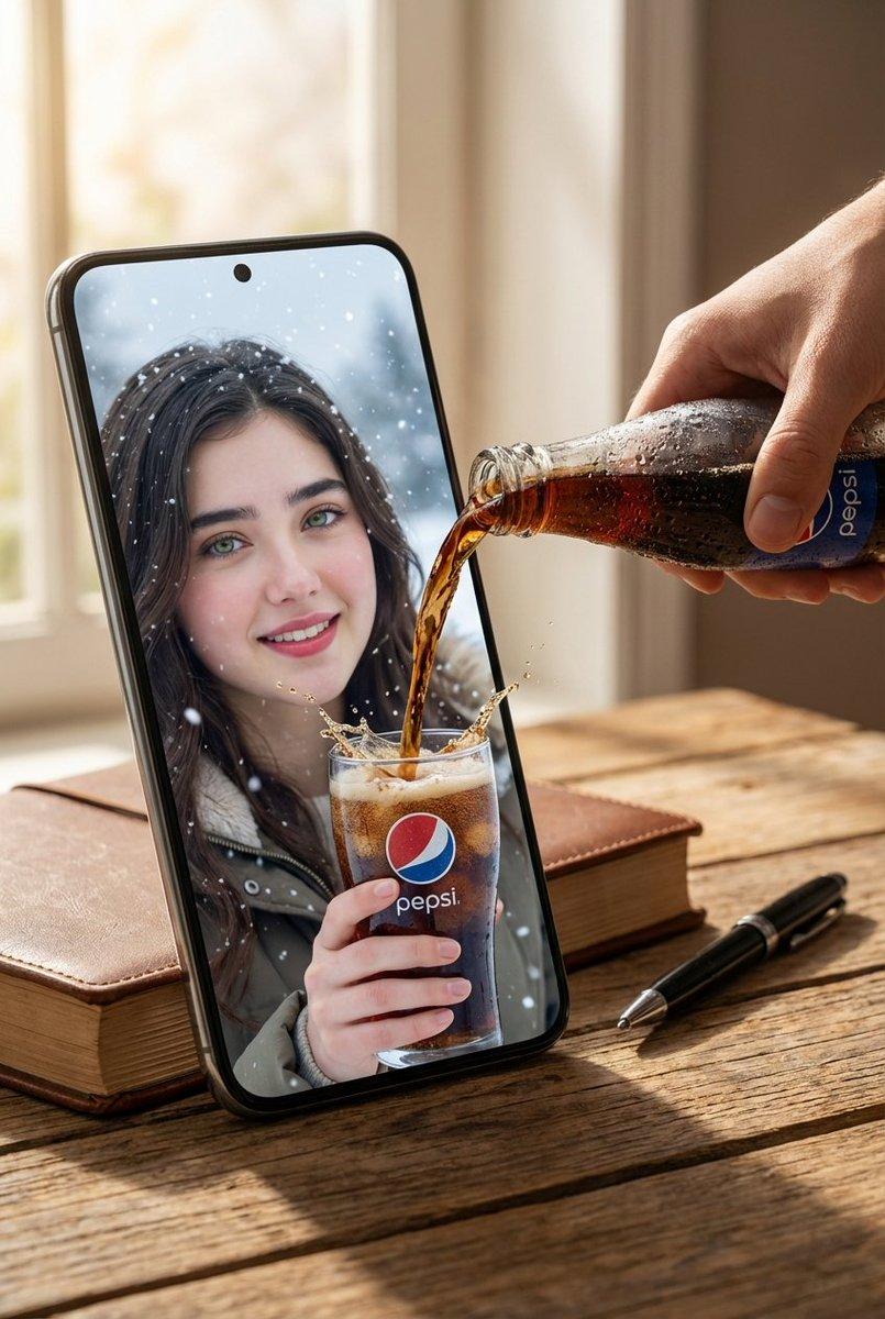 プロンプトのプレビュー: シュールな Pepsi 広告コンセプト