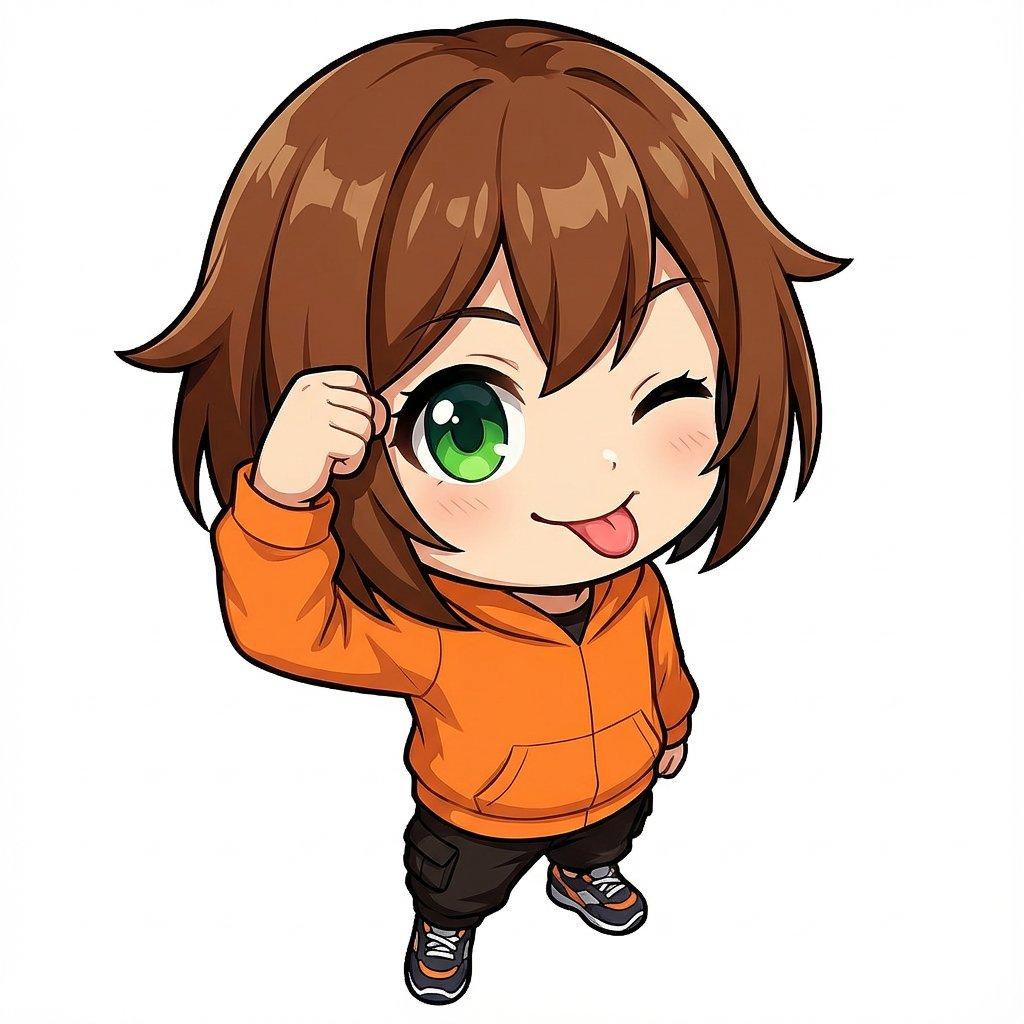 プロンプトのプレビュー: ちびキャラ てへぺろポーズ プロンプト for Nano Banana Pro
