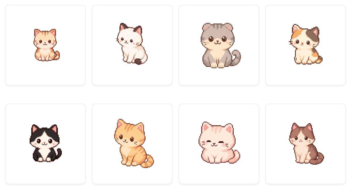 Preview ng prompt: Cute Cat Character Concept