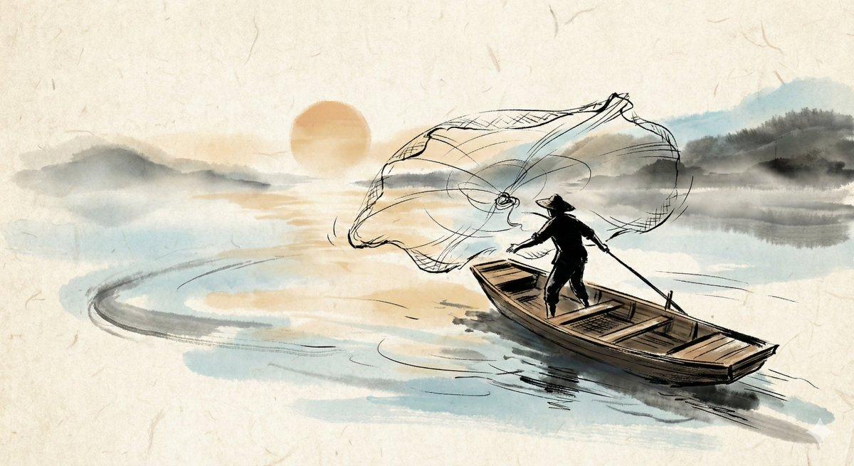 プロンプトのプレビュー: 水墨画風イラストジェネレーター