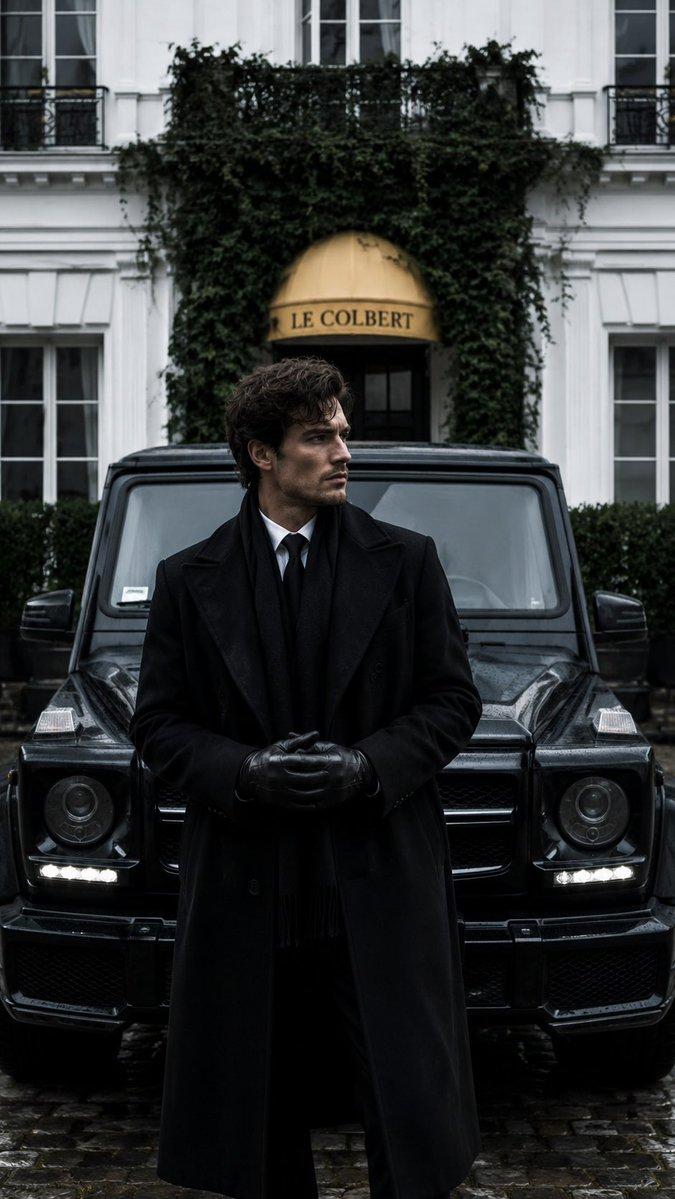 プロンプトのプレビュー: モノクローム・ラグジュアリー・エディトリアル・ポートレート