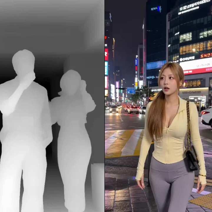 提示词预览: 基于深度视频的 K-pop 舞蹈动作映射
