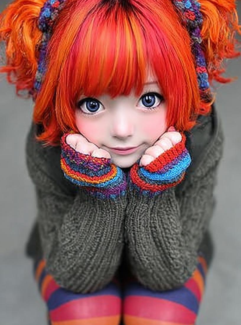 Promptforhåndsvisning: Kawaii Doll Magical Realism Character Portrait Prompt