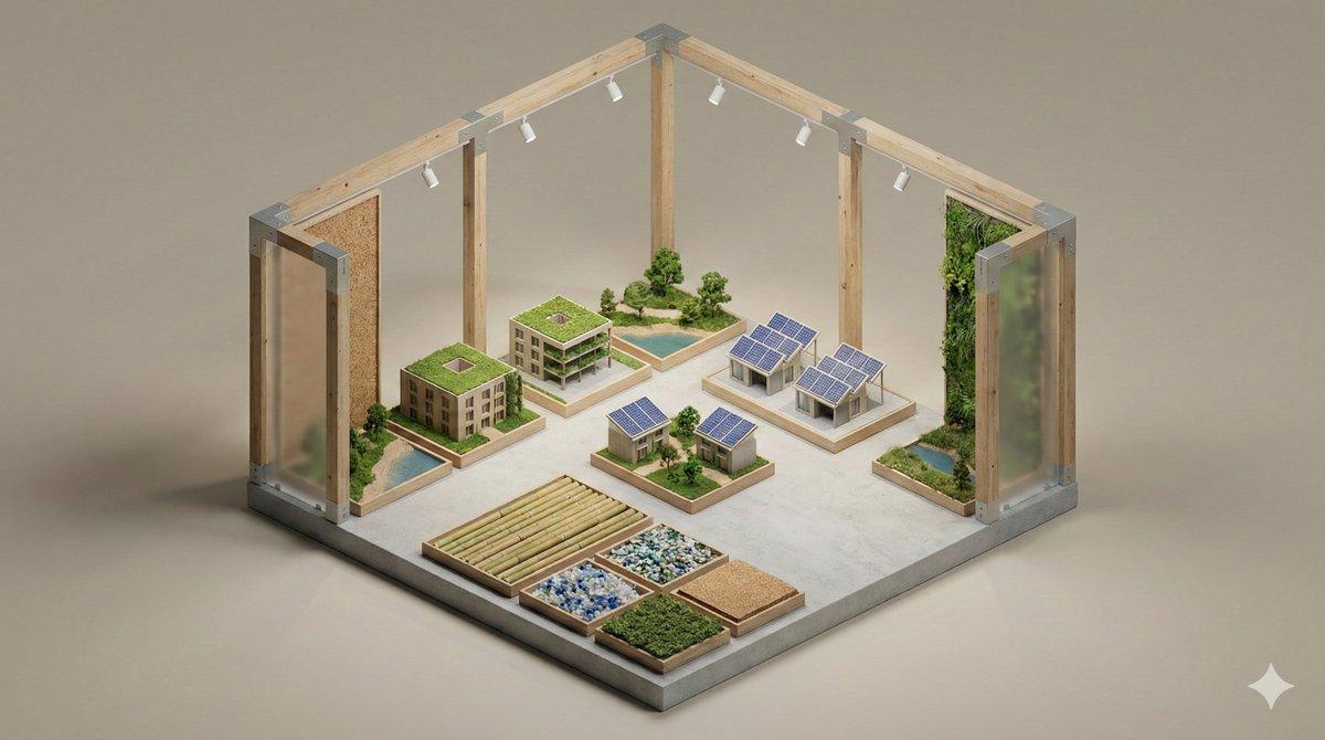 Promptvoorbeeld: Minimalist 3D Isometric Diorama Generator