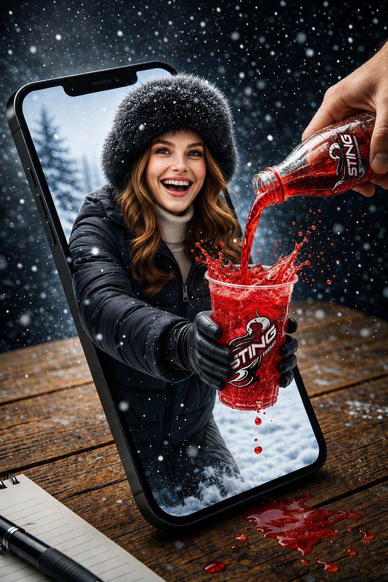 ตัวอย่างพรีวิวพรอมต์: Surreal Product Soda Splash