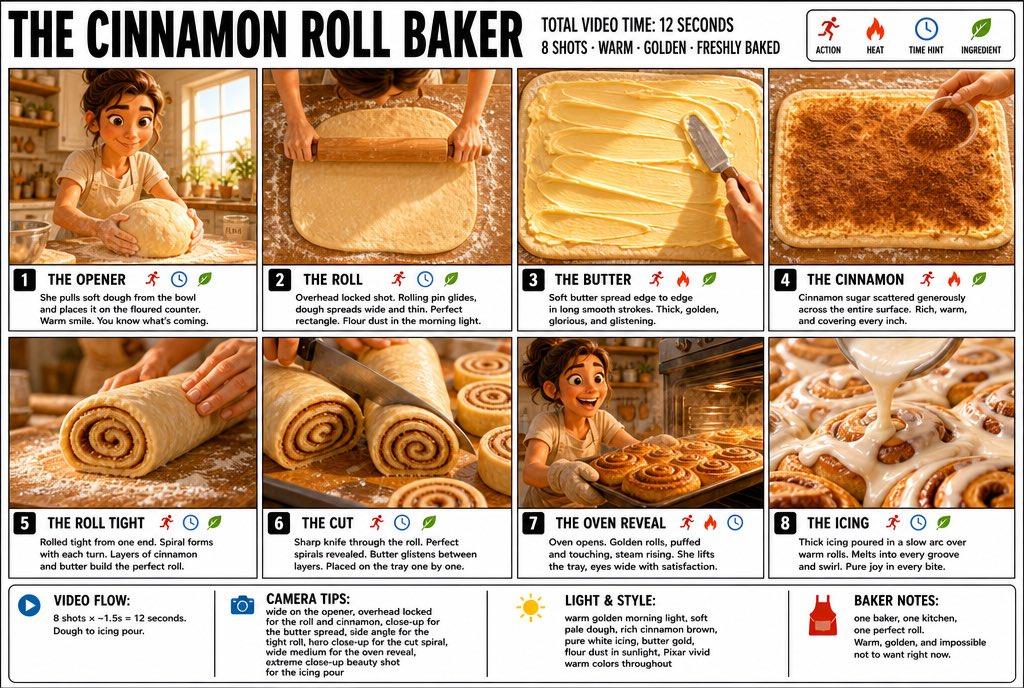 ตัวอย่างพรีวิวพรอมต์: อินโฟกราฟิกเบเกอรี่สไตล์ 3D Pixar