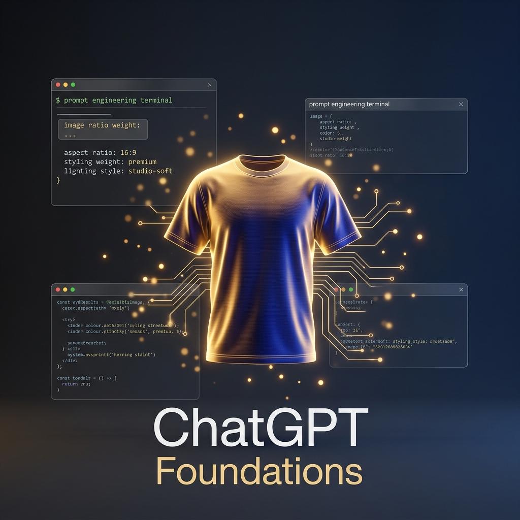 プロンプトのプレビュー: ChatGPT Foundations プロダクトビジュアル