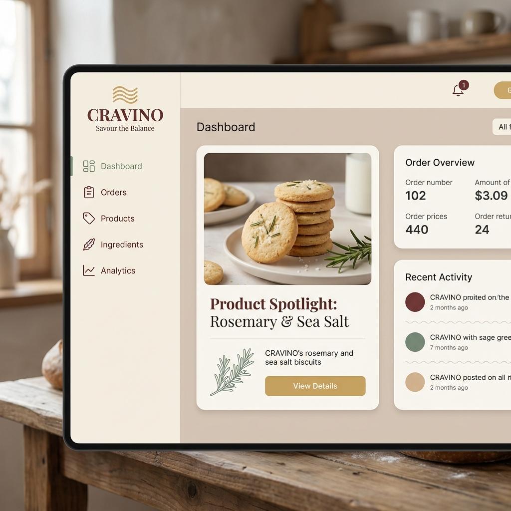 Promptforhåndsvisning: Atmospheric Product Interface Visual Prompt for SaaS UI
