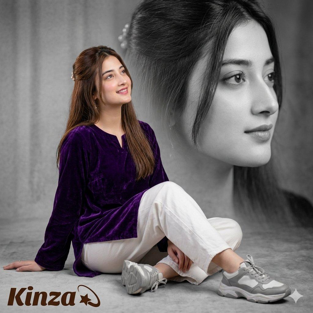 Promptvoorbeeld: Artistic Royal Purple Portrait