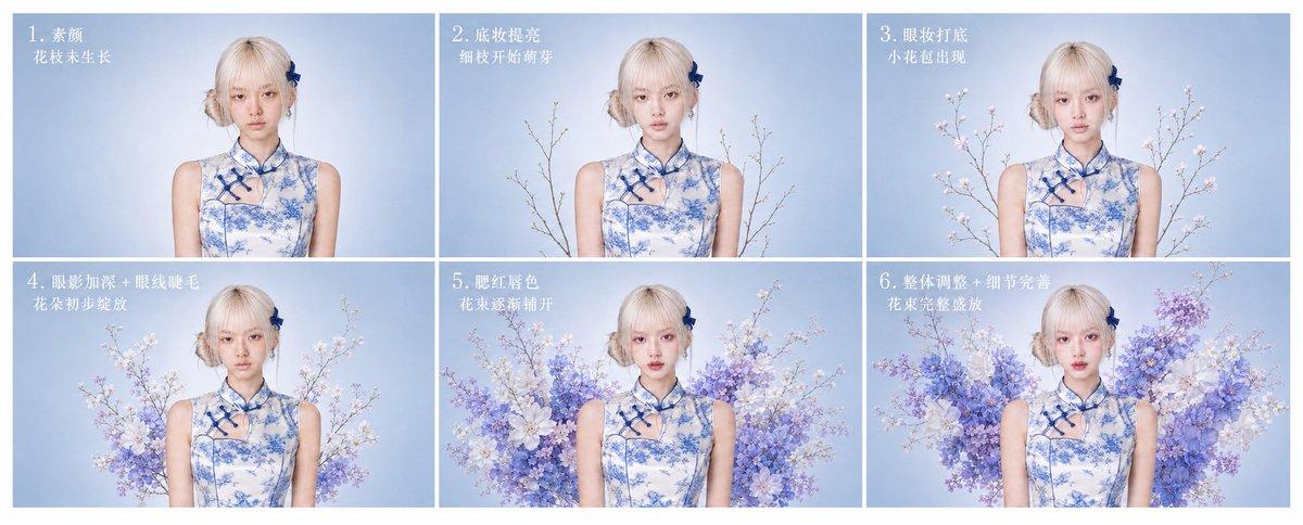 プロンプトのプレビュー: プロンプト:👇
「チャイナドレスと花をモチーフにしたメイクアップ生成プロセス」をテーマにした 6 ステップのフローチャートを生成してください。各画像は 16:9 の比率を維持し、レイアウトはすっきりと統一してください。