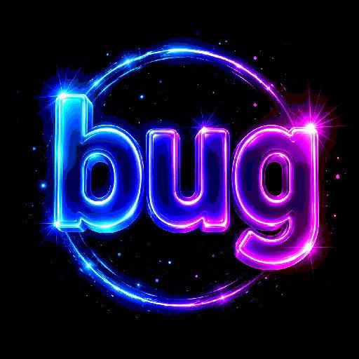 提示词预览: 霓虹 Bug 文字 Logo