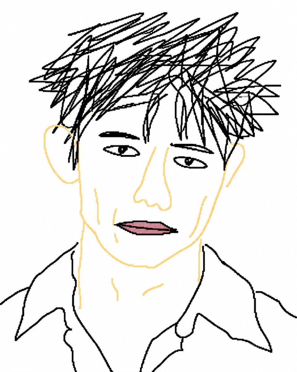 プロンプトのプレビュー: あえて下手な MS Paint 風の描き直し