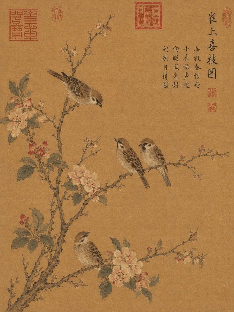 プロンプトのプレビュー: 宋代様式の花鳥画