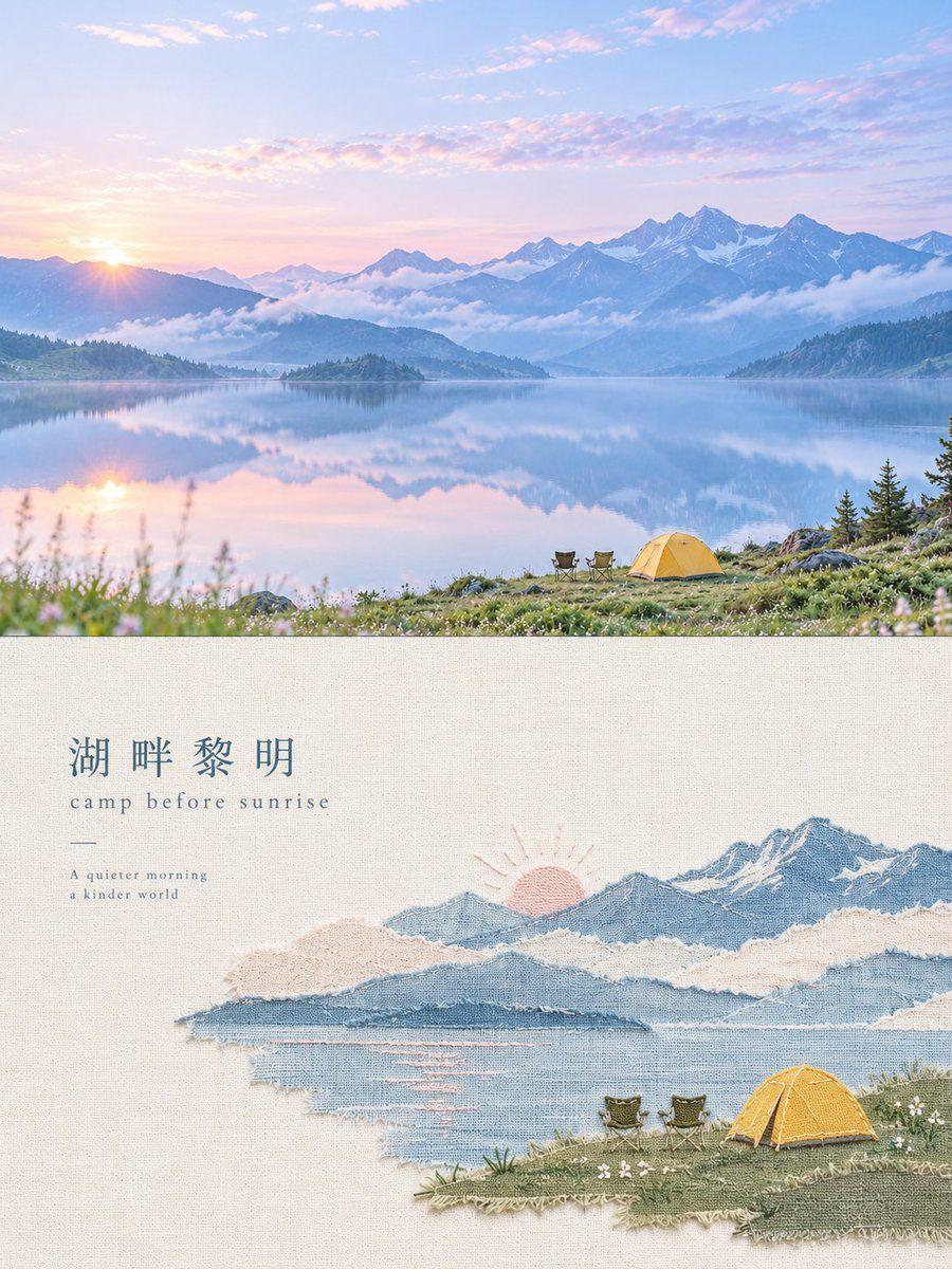 提示词预览: 纺织拼贴设计海报