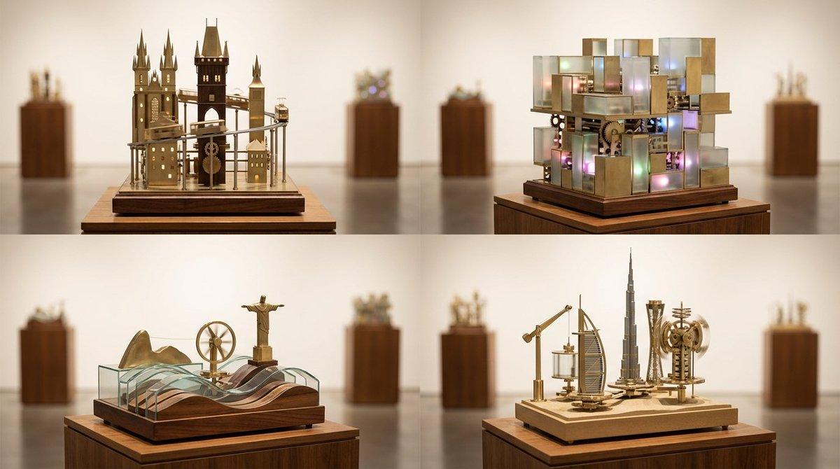 Promptforhåndsvisning: Cities as Kinetic Sculptures Grid
