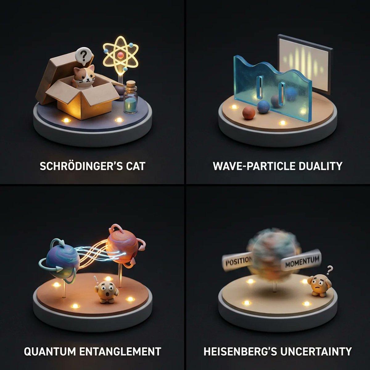 Promptforhåndsvisning: Visualizing Quantum Mechanics with Diorama Style