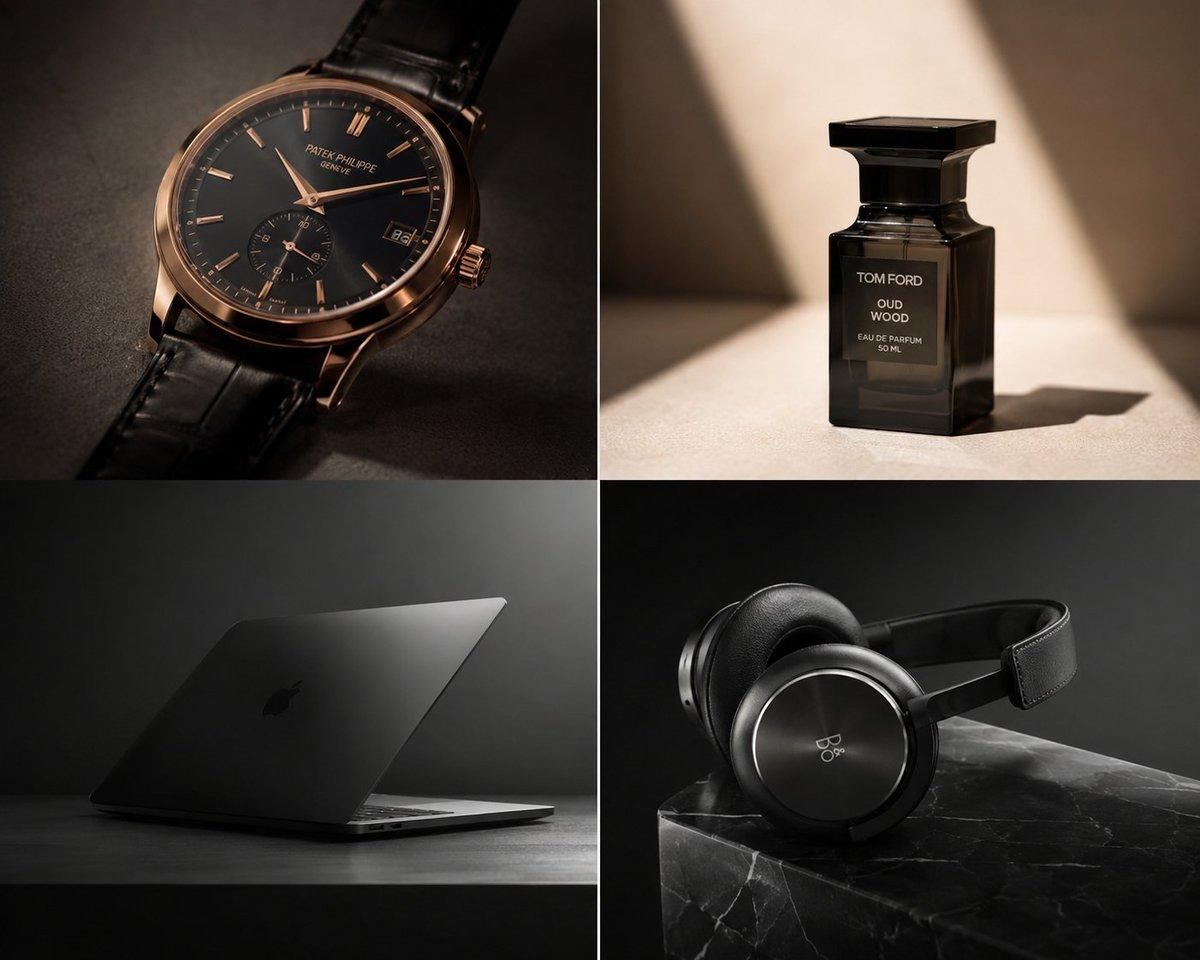 Promptforhåndsvisning: Premium Luxury Tech Editorial Style