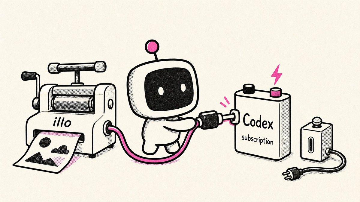프롬프트 미리보기: Codex로 Illo에 전력을 공급하는 레트로 로봇